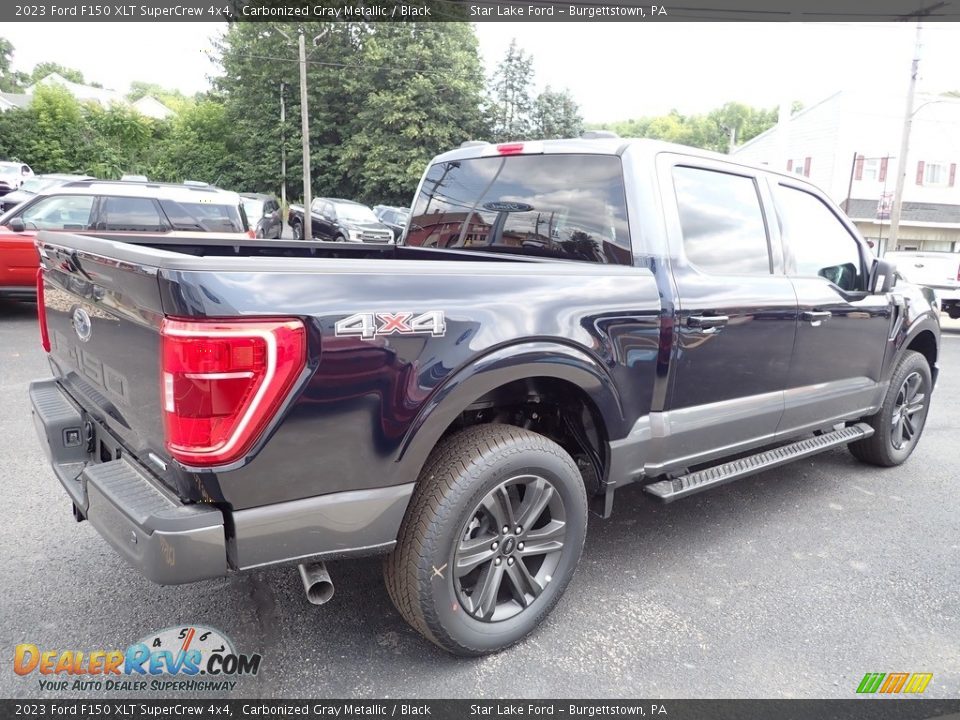 2023 Ford F150 XLT SuperCrew 4x4 Carbonized Gray Metallic / Black Photo #5