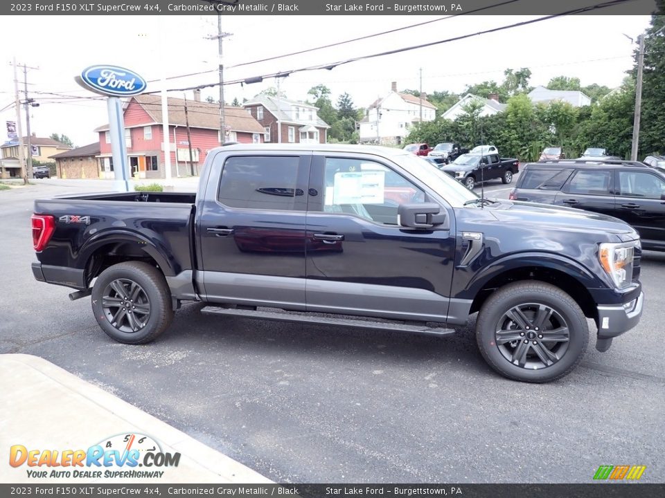 2023 Ford F150 XLT SuperCrew 4x4 Carbonized Gray Metallic / Black Photo #6