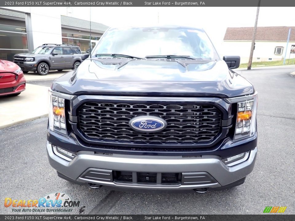 2023 Ford F150 XLT SuperCrew 4x4 Carbonized Gray Metallic / Black Photo #8