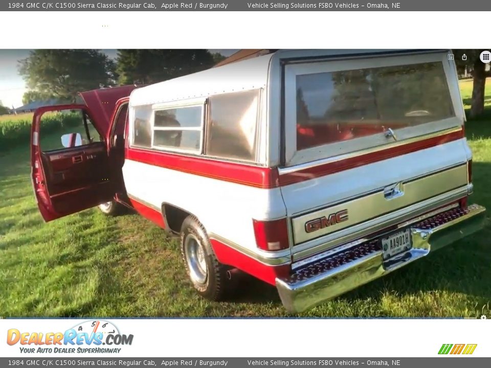 Apple Red 1984 GMC C/K C1500 Sierra Classic Regular Cab Photo #1