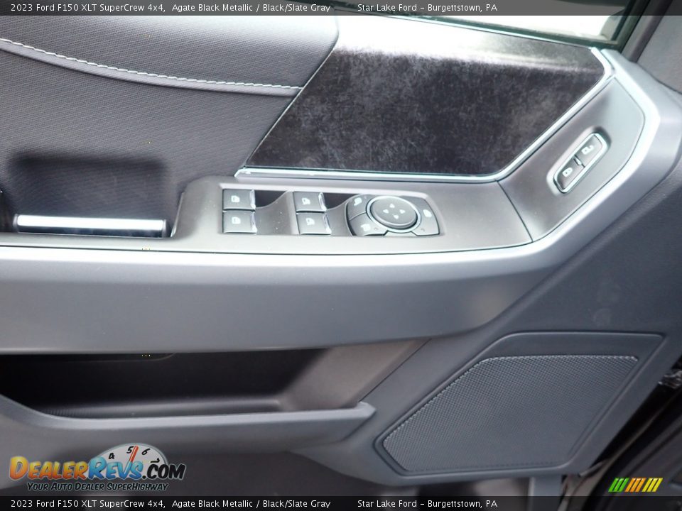 2023 Ford F150 XLT SuperCrew 4x4 Agate Black Metallic / Black/Slate Gray Photo #14