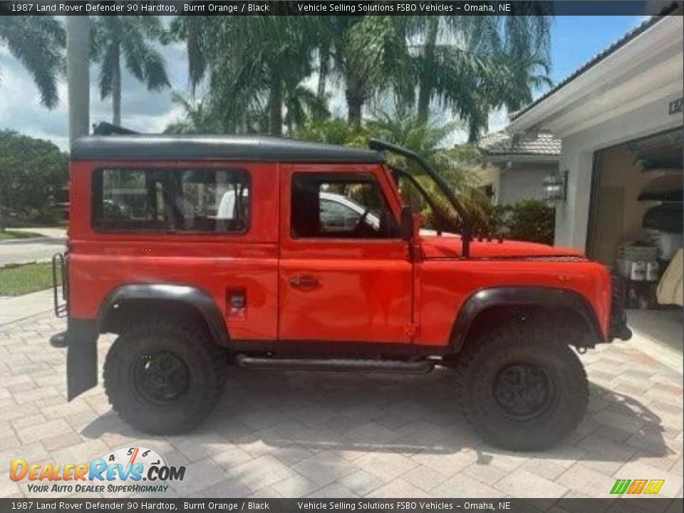 1987 Land Rover Defender 90 Hardtop Burnt Orange / Black Photo #1