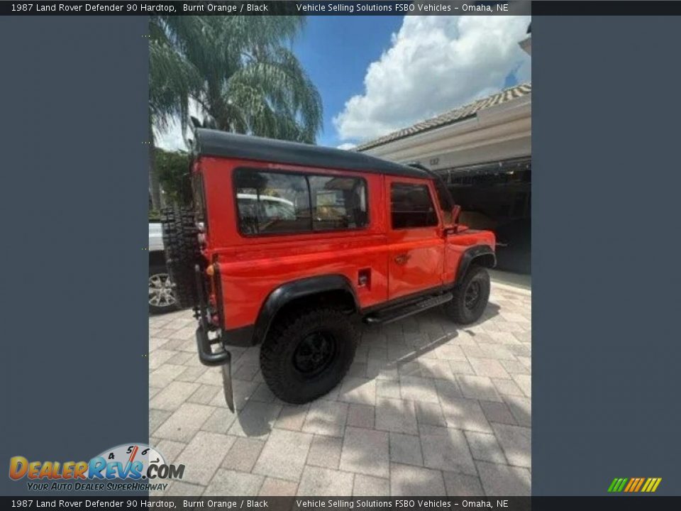 1987 Land Rover Defender 90 Hardtop Burnt Orange / Black Photo #2