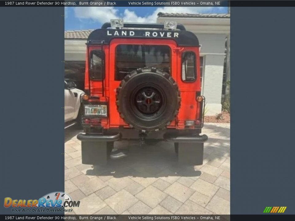1987 Land Rover Defender 90 Hardtop Burnt Orange / Black Photo #5