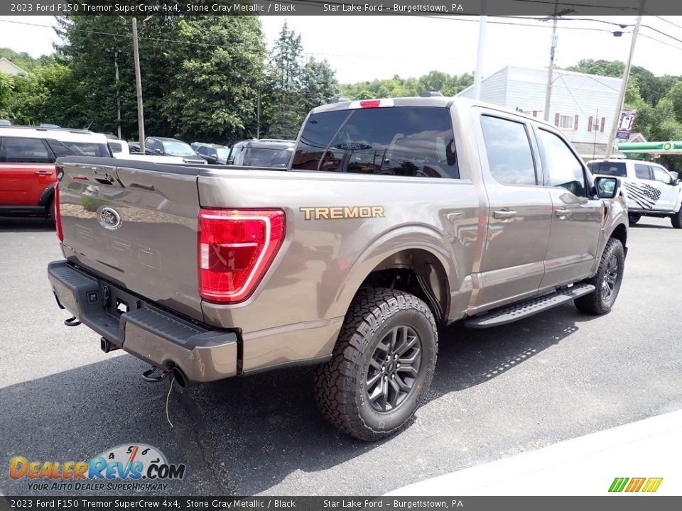 2023 Ford F150 Tremor SuperCrew 4x4 Stone Gray Metallic / Black Photo #5