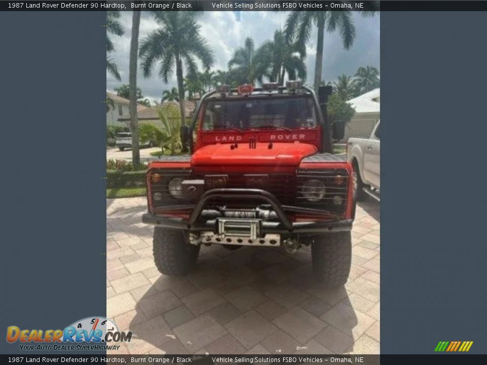 1987 Land Rover Defender 90 Hardtop Burnt Orange / Black Photo #7