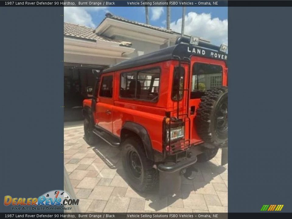 1987 Land Rover Defender 90 Hardtop Burnt Orange / Black Photo #9