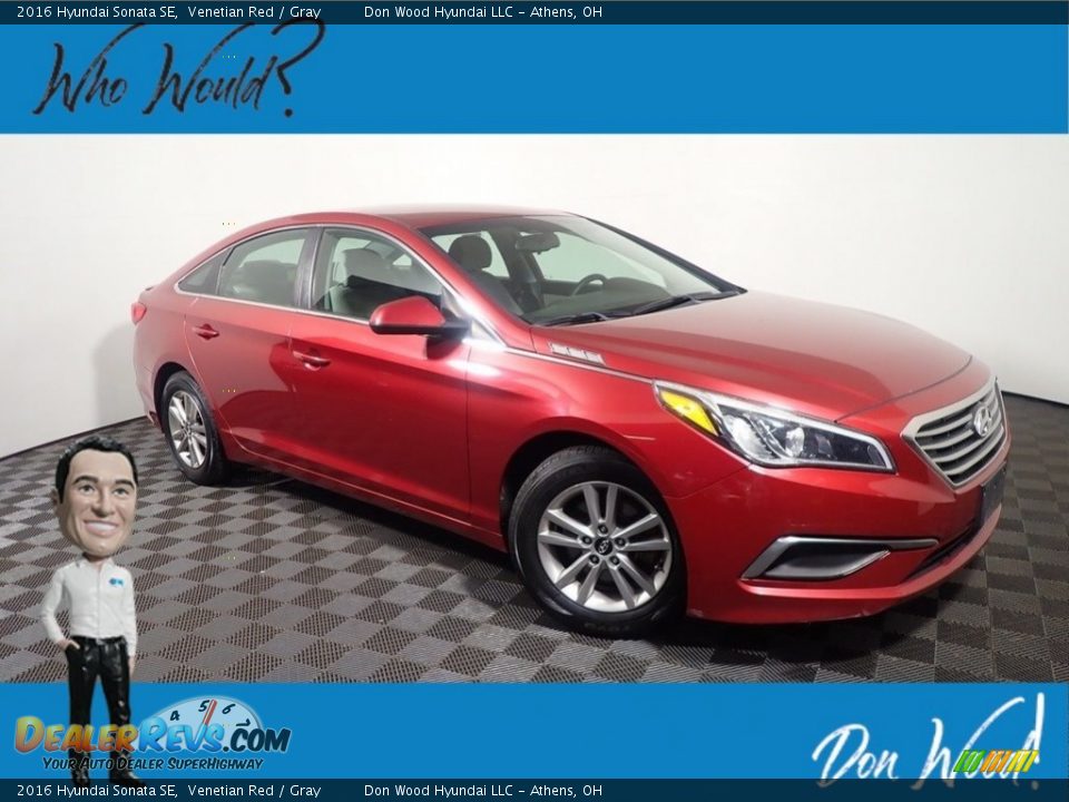 2016 Hyundai Sonata SE Venetian Red / Gray Photo #1