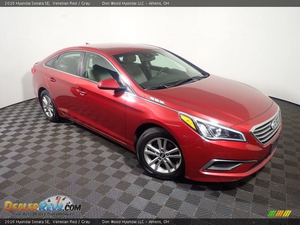 2016 Hyundai Sonata SE Venetian Red / Gray Photo #3