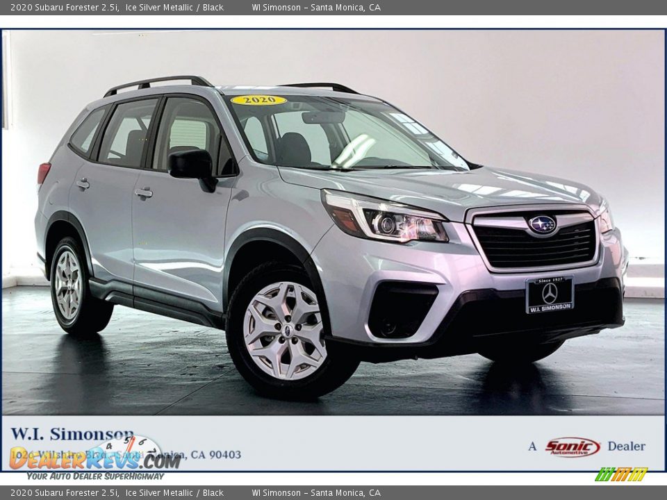 2020 Subaru Forester 2.5i Ice Silver Metallic / Black Photo #1