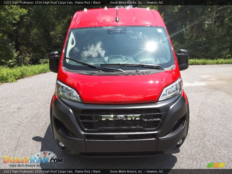 2023 Ram ProMaster 1500 High Roof Cargo Van Flame Red / Black Photo #3