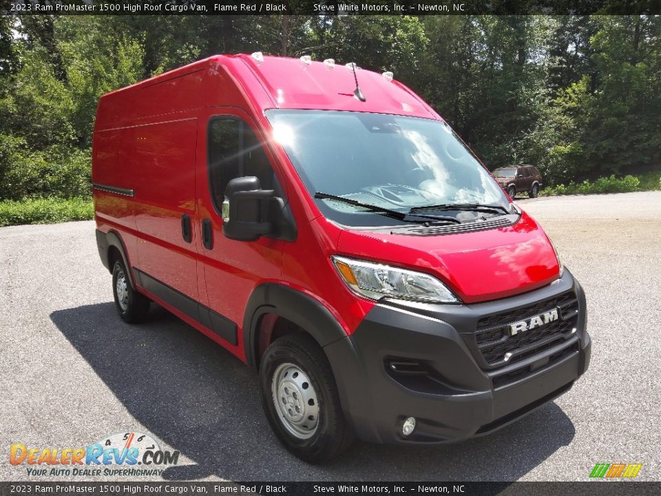 2023 Ram ProMaster 1500 High Roof Cargo Van Flame Red / Black Photo #4