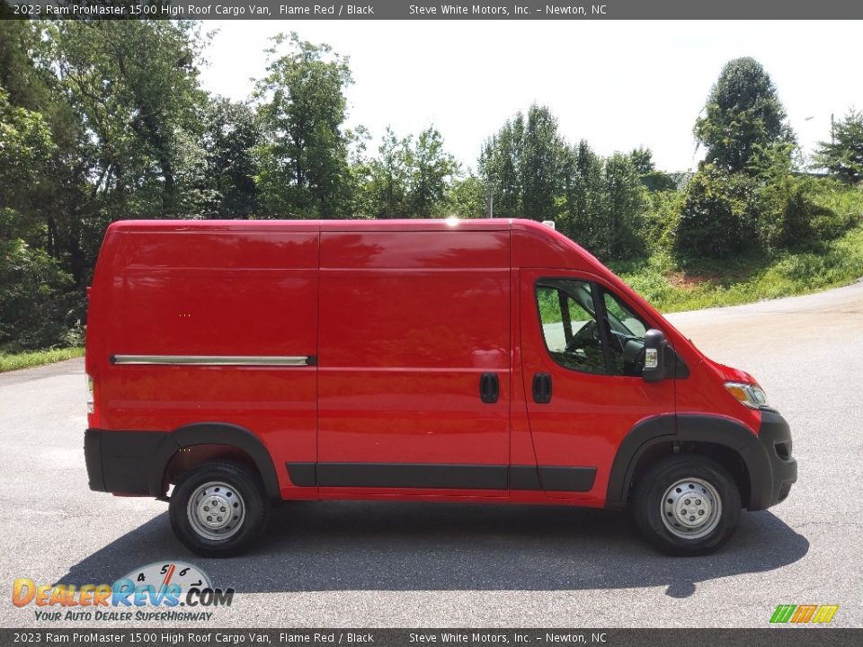2023 Ram ProMaster 1500 High Roof Cargo Van Flame Red / Black Photo #5