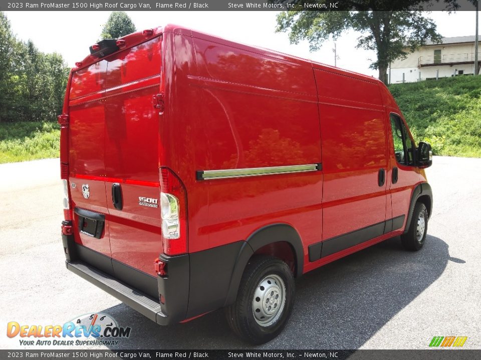 2023 Ram ProMaster 1500 High Roof Cargo Van Flame Red / Black Photo #6