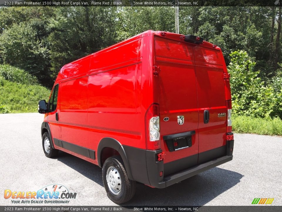 2023 Ram ProMaster 1500 High Roof Cargo Van Flame Red / Black Photo #8