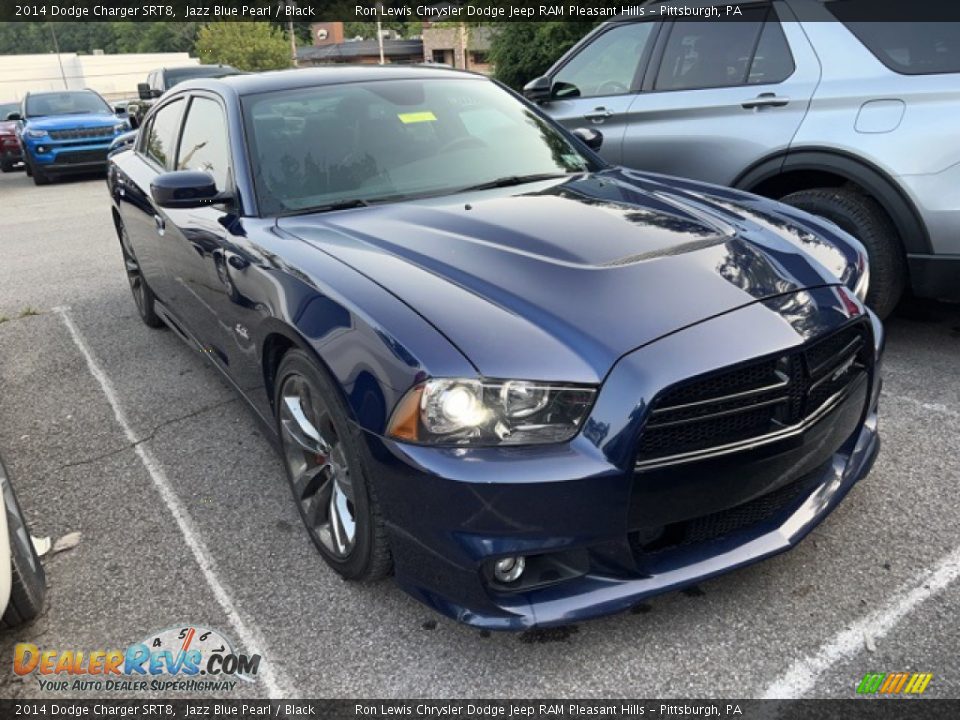 2014 Dodge Charger SRT8 Jazz Blue Pearl / Black Photo #1