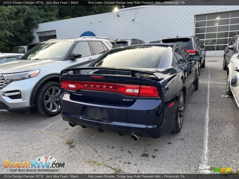 2014 Dodge Charger SRT8 Jazz Blue Pearl / Black Photo #2