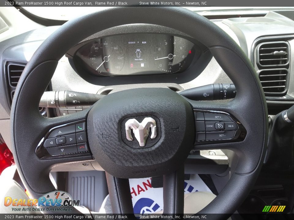 2023 Ram ProMaster 1500 High Roof Cargo Van Steering Wheel Photo #23