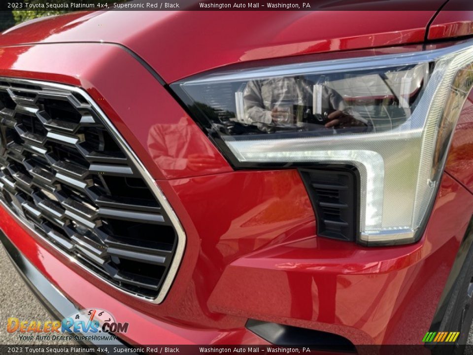 2023 Toyota Sequoia Platinum 4x4 Supersonic Red / Black Photo #25