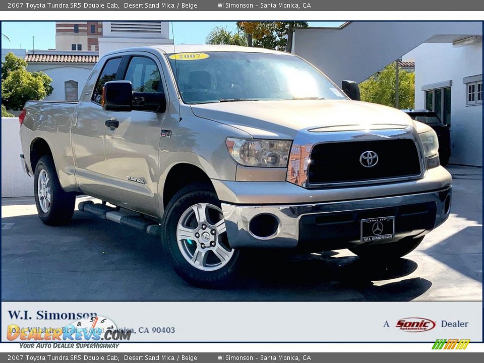 2007 Toyota Tundra SR5 Double Cab Desert Sand Mica / Beige Photo #1