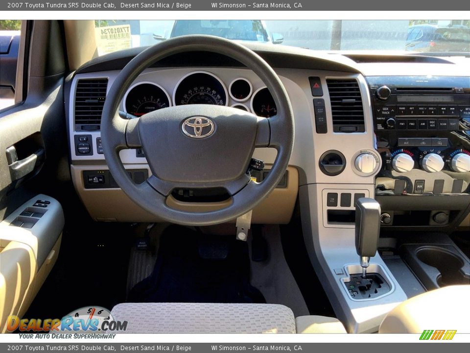 2007 Toyota Tundra SR5 Double Cab Desert Sand Mica / Beige Photo #4