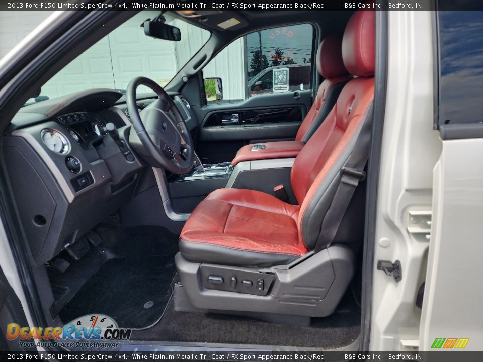FX Sport Appearance Black/Red Interior - 2013 Ford F150 Limited SuperCrew 4x4 Photo #13