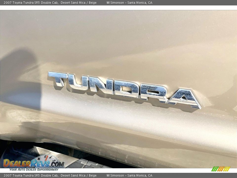 2007 Toyota Tundra SR5 Double Cab Desert Sand Mica / Beige Photo #7