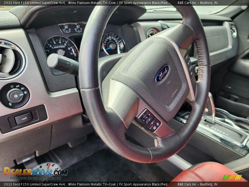 2013 Ford F150 Limited SuperCrew 4x4 Steering Wheel Photo #15