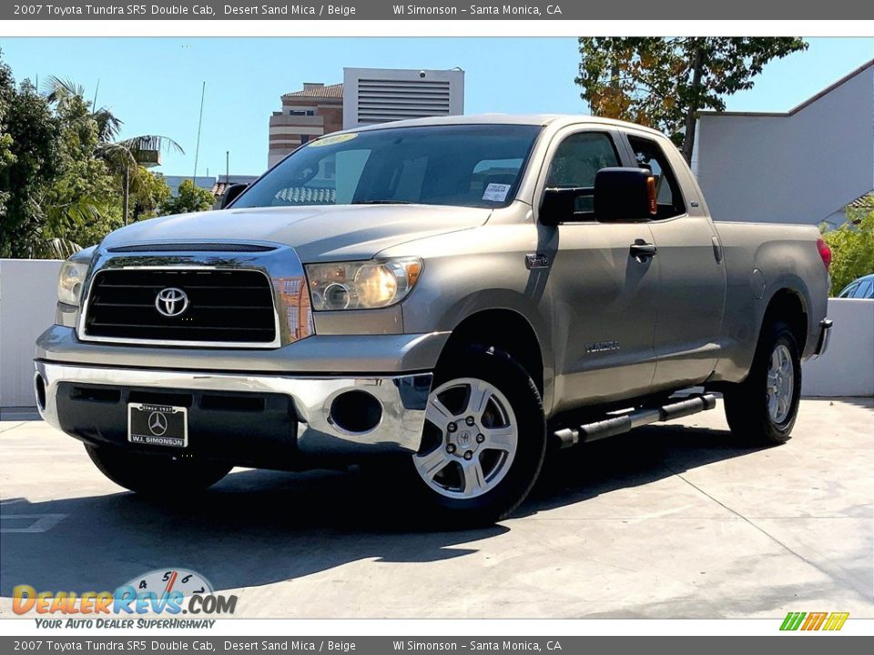 2007 Toyota Tundra SR5 Double Cab Desert Sand Mica / Beige Photo #11