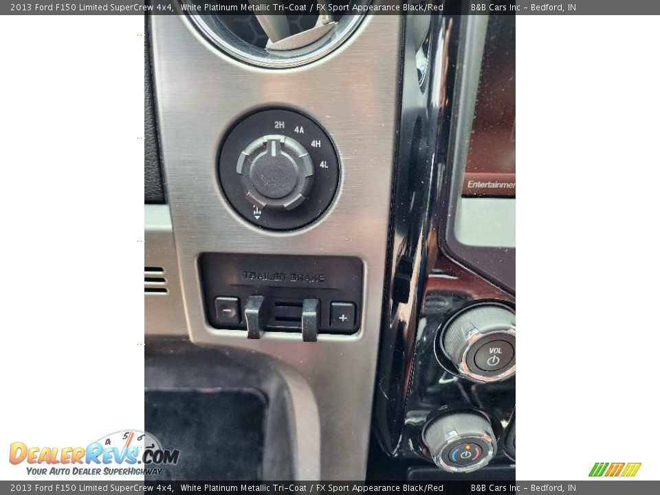 2013 Ford F150 Limited SuperCrew 4x4 White Platinum Metallic Tri-Coat / FX Sport Appearance Black/Red Photo #20