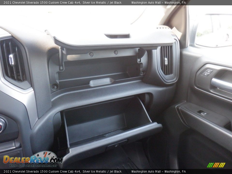 2021 Chevrolet Silverado 1500 Custom Crew Cab 4x4 Silver Ice Metallic / Jet Black Photo #27
