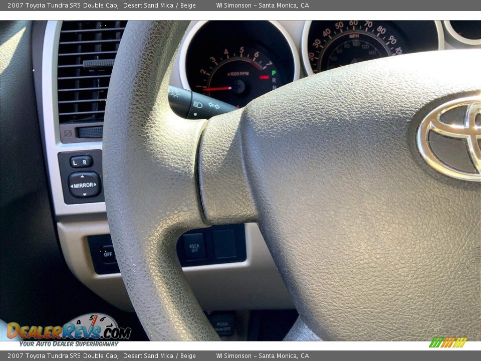 2007 Toyota Tundra SR5 Double Cab Desert Sand Mica / Beige Photo #20