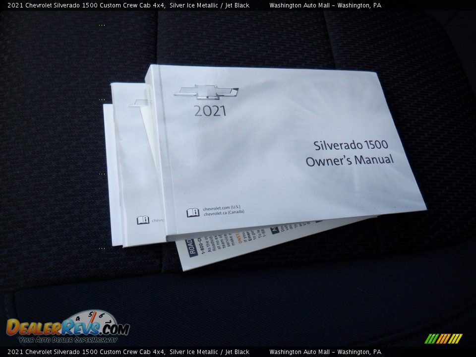 2021 Chevrolet Silverado 1500 Custom Crew Cab 4x4 Silver Ice Metallic / Jet Black Photo #30
