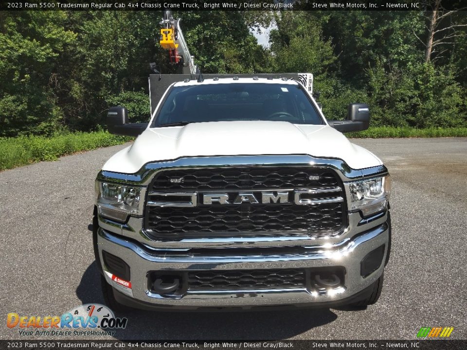 2023 Ram 5500 Tradesman Regular Cab 4x4 Chassis Crane Truck Bright White / Diesel Gray/Black Photo #3