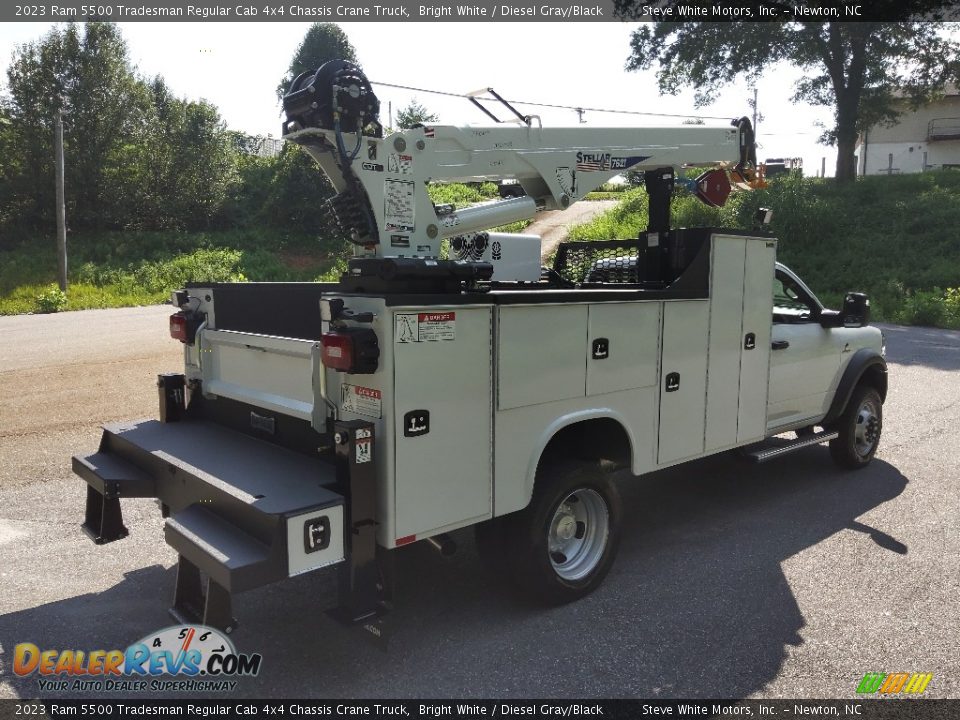 2023 Ram 5500 Tradesman Regular Cab 4x4 Chassis Crane Truck Bright White / Diesel Gray/Black Photo #6