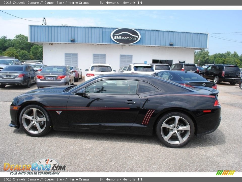 2015 Chevrolet Camaro LT Coupe Black / Inferno Orange Photo #2