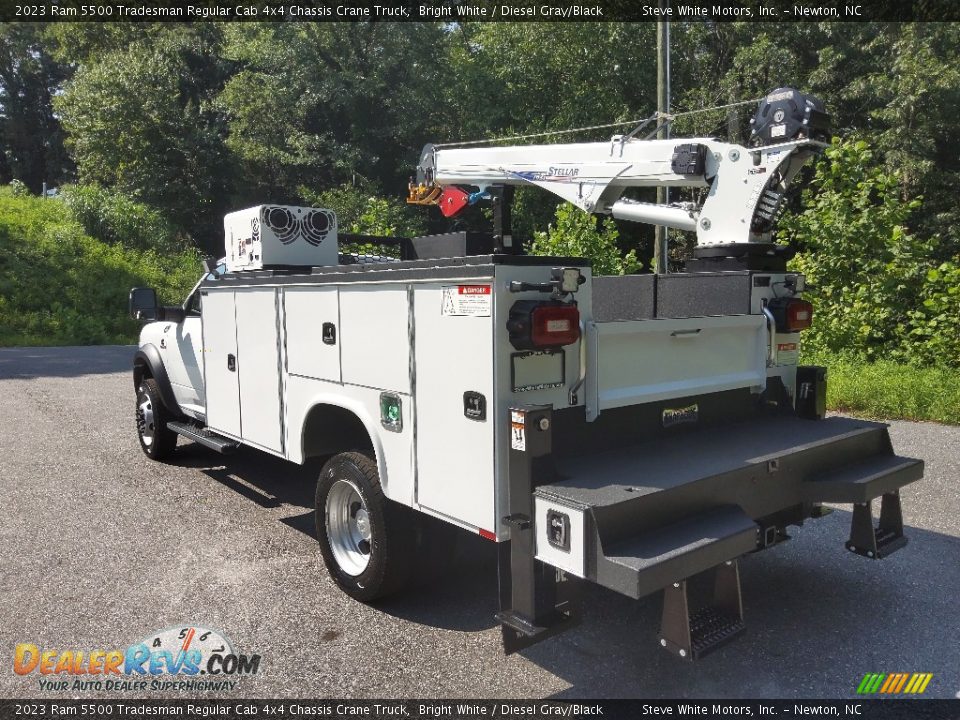 2023 Ram 5500 Tradesman Regular Cab 4x4 Chassis Crane Truck Bright White / Diesel Gray/Black Photo #8