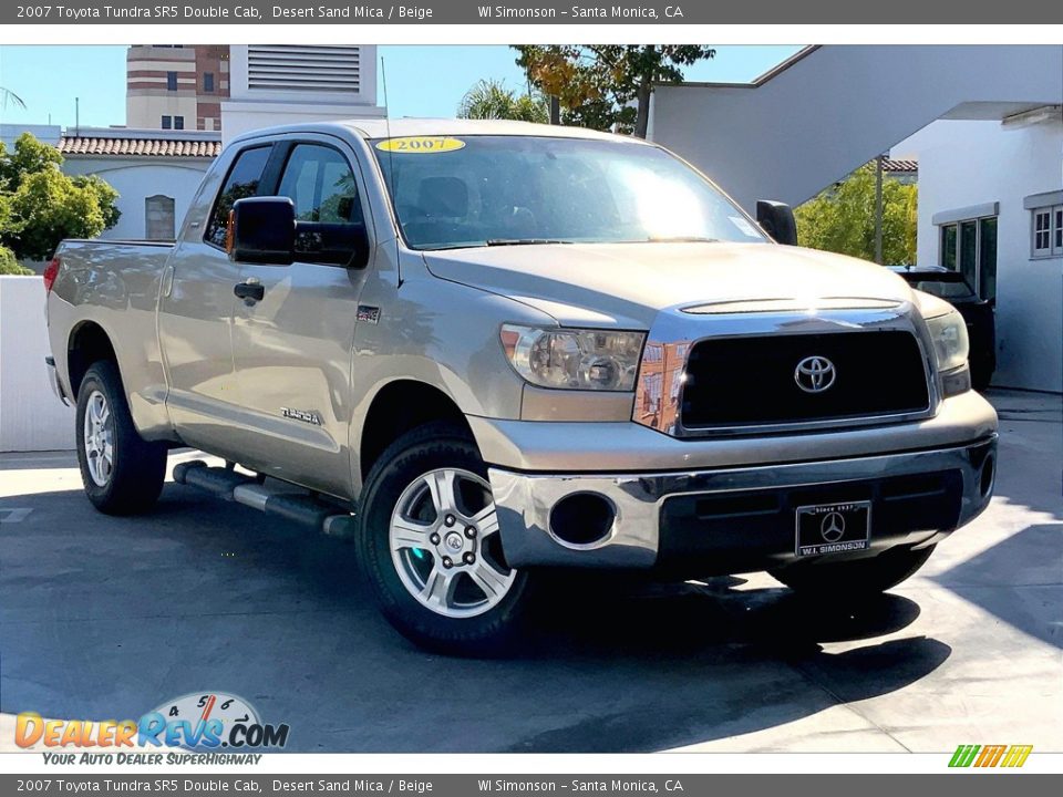 2007 Toyota Tundra SR5 Double Cab Desert Sand Mica / Beige Photo #28