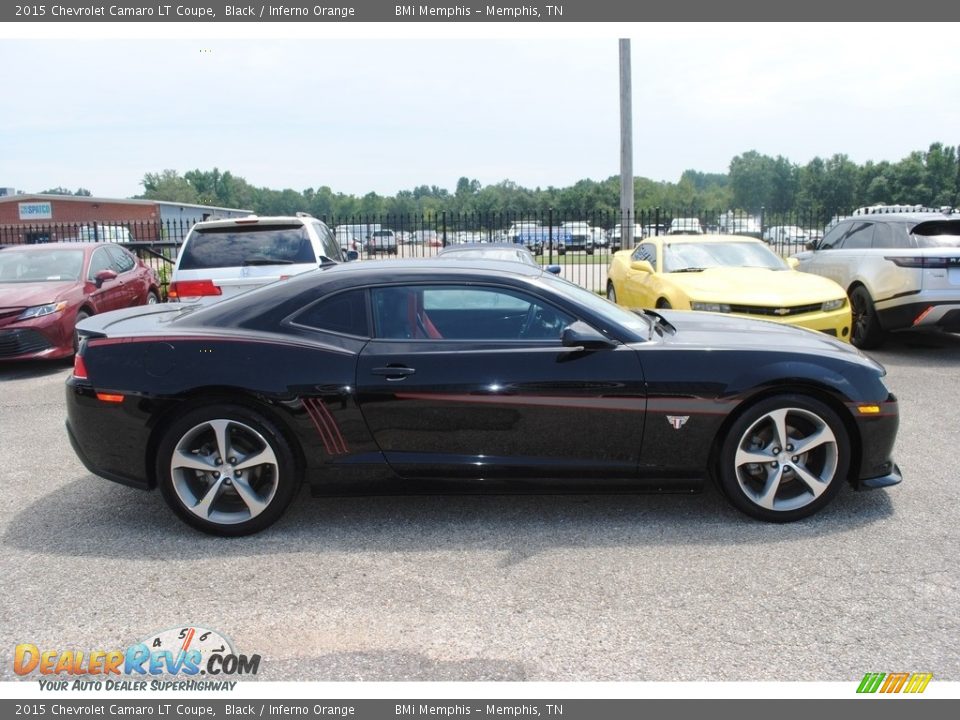 2015 Chevrolet Camaro LT Coupe Black / Inferno Orange Photo #6