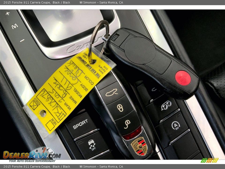 2015 Porsche 911 Carrera Coupe Black / Black Photo #9