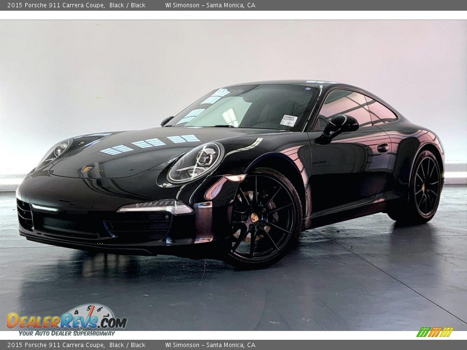 2015 Porsche 911 Carrera Coupe Black / Black Photo #10