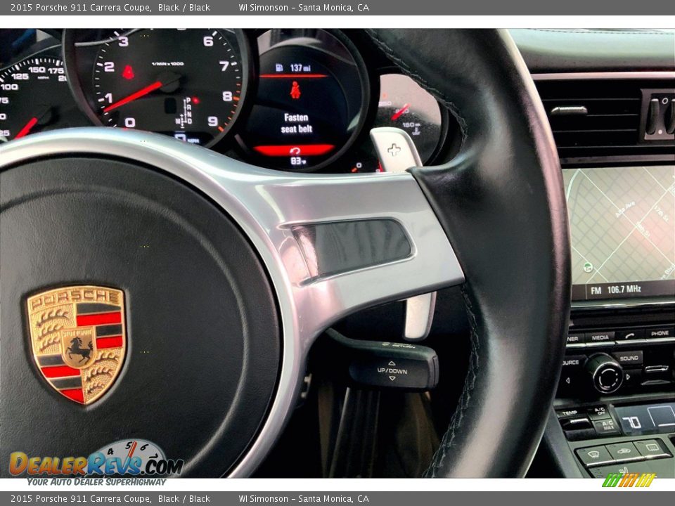 2015 Porsche 911 Carrera Coupe Steering Wheel Photo #17