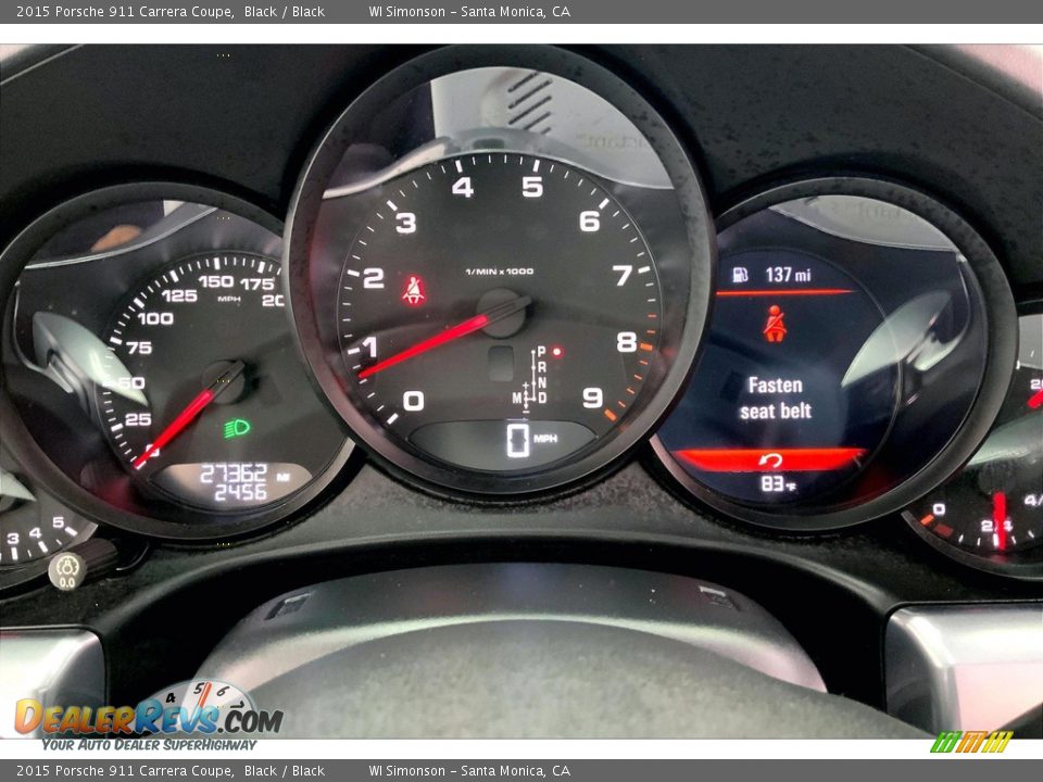 2015 Porsche 911 Carrera Coupe Gauges Photo #18