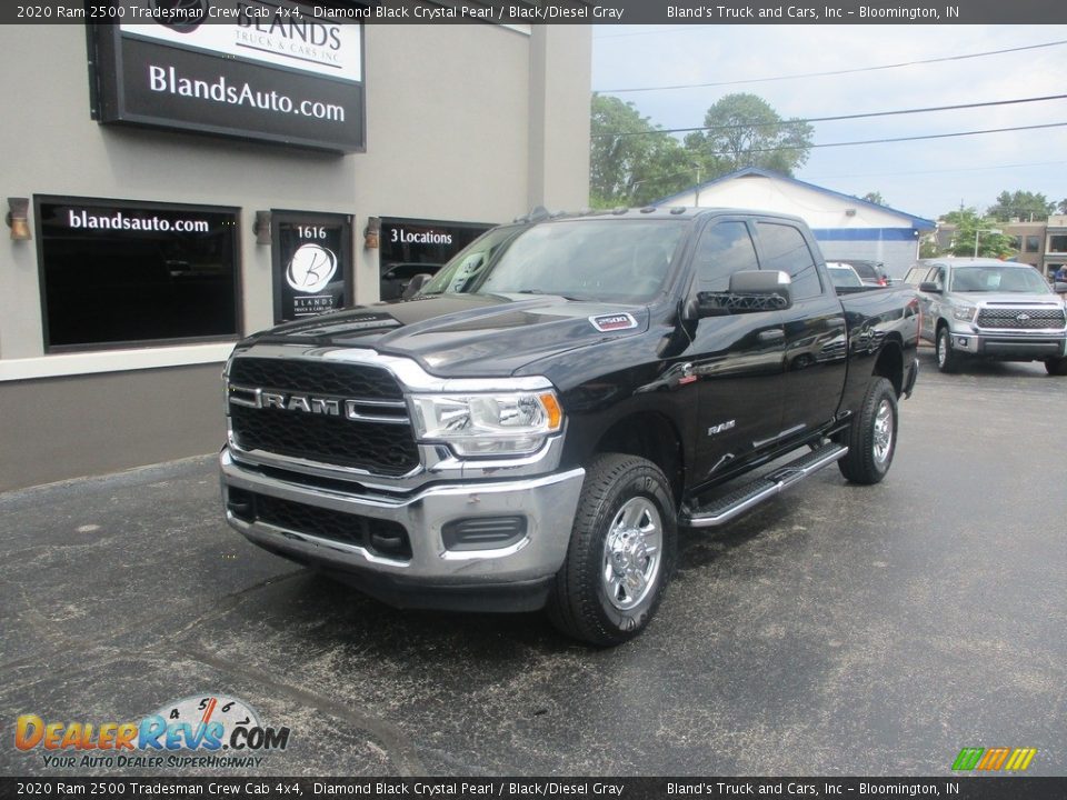 2020 Ram 2500 Tradesman Crew Cab 4x4 Diamond Black Crystal Pearl / Black/Diesel Gray Photo #2