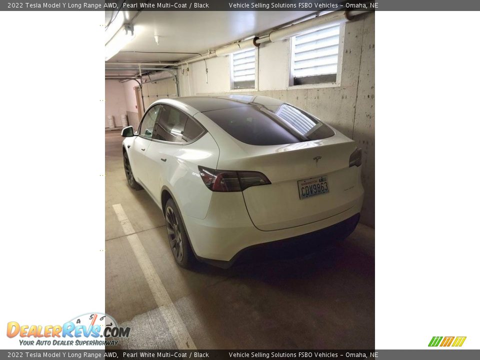 2022 Tesla Model Y Long Range AWD Pearl White Multi-Coat / Black Photo #4