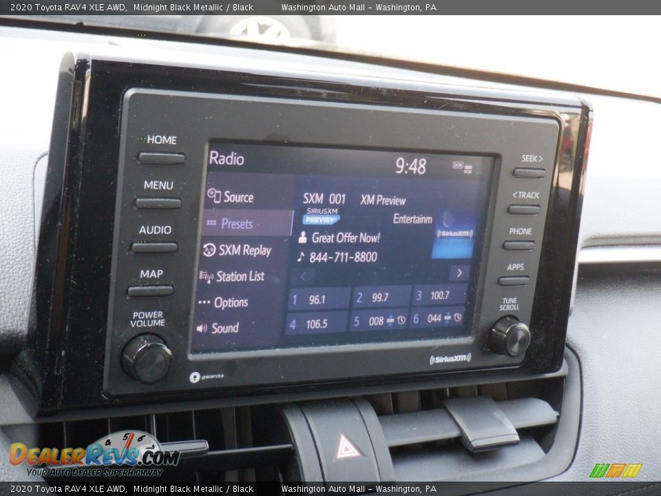 2020 Toyota RAV4 XLE AWD Midnight Black Metallic / Black Photo #3