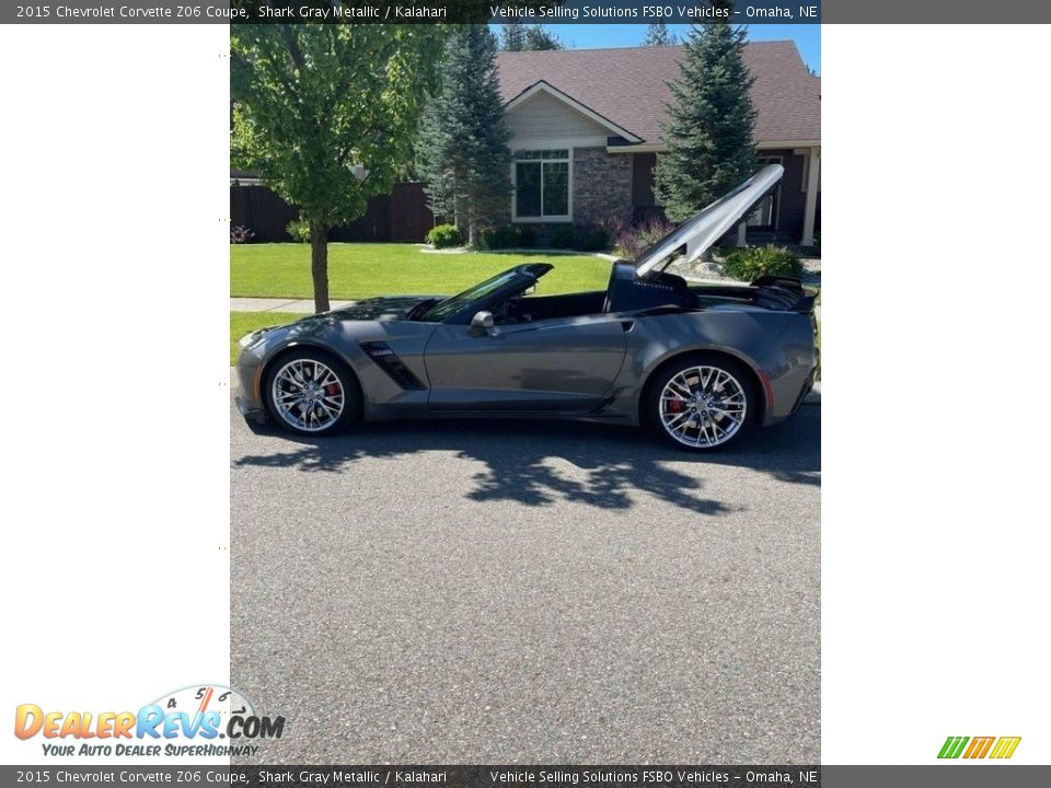 2015 Chevrolet Corvette Z06 Coupe Shark Gray Metallic / Kalahari Photo #4