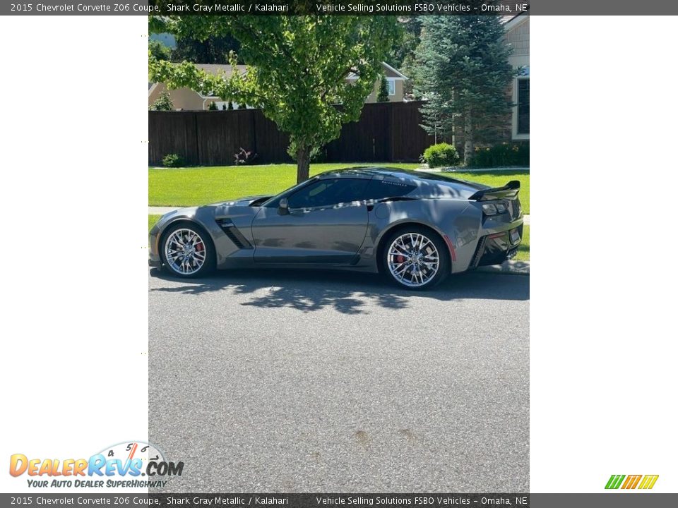 2015 Chevrolet Corvette Z06 Coupe Shark Gray Metallic / Kalahari Photo #5