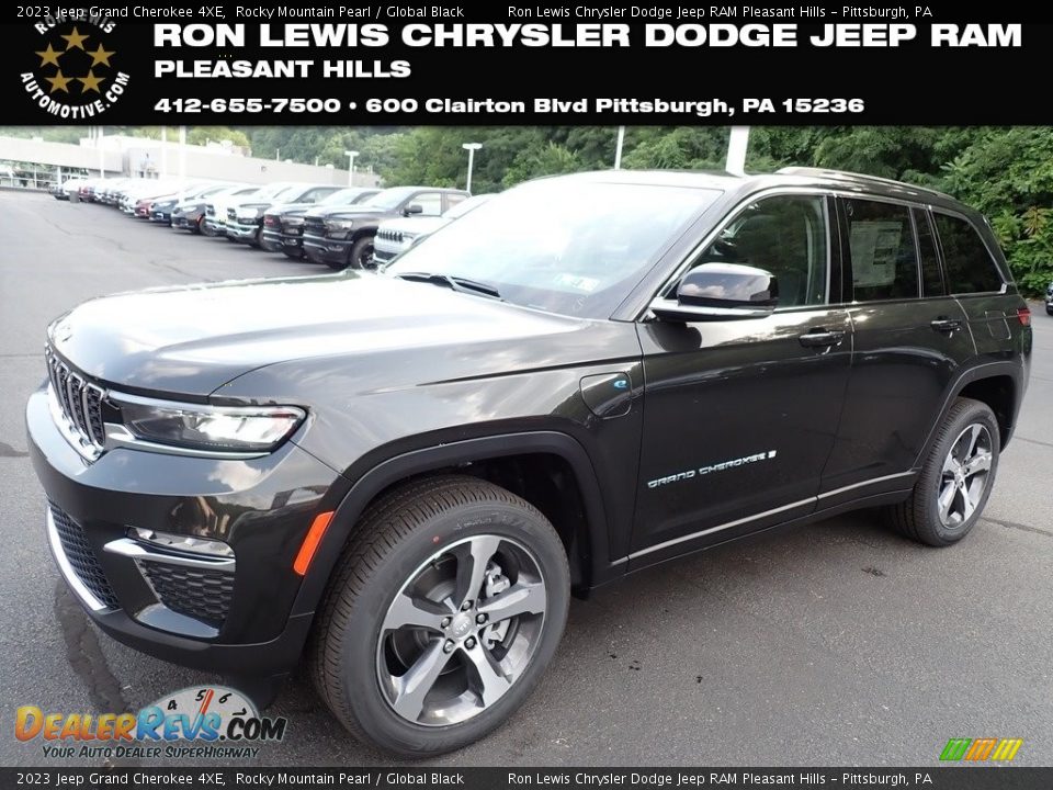 2023 Jeep Grand Cherokee 4XE Rocky Mountain Pearl / Global Black Photo #1