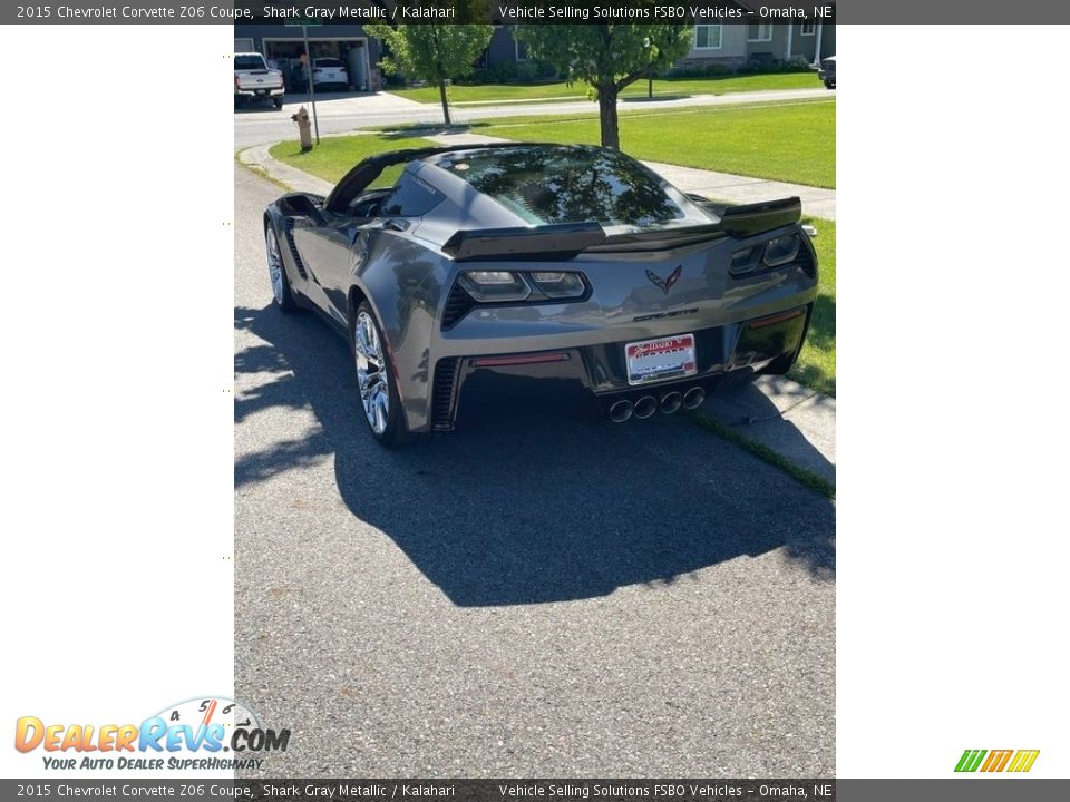 2015 Chevrolet Corvette Z06 Coupe Shark Gray Metallic / Kalahari Photo #12